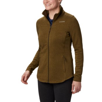 Dámské Bundy Columbia Canyon Point Fleece Full Zip Olivy Zelené LGPODA708